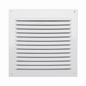 Rejilla de ventilación regulable (19 x 17 cm, Blanco, Aluminio)