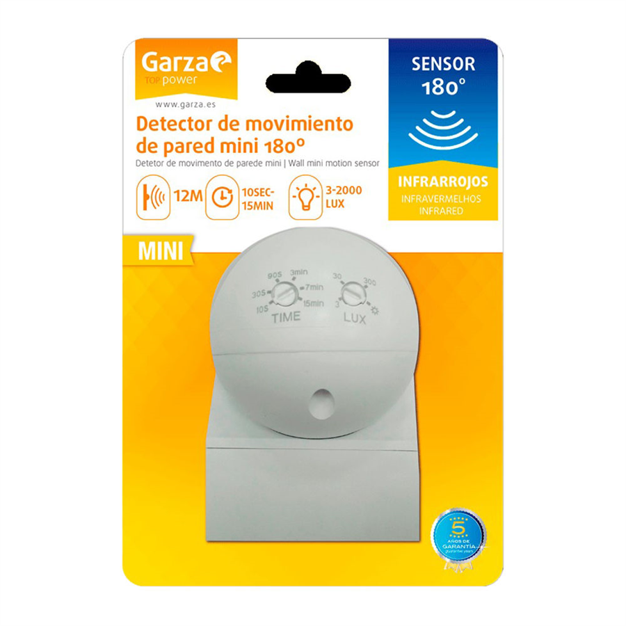 Detector de Movimiento - Infrarrojo Integrable 360º – Garza