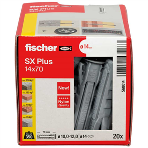 Taco de expansión SX diametro de 6 mm. - Fischer - Caja