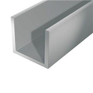 Perfil U Aluminio Blanco 8x8mm 1m 
