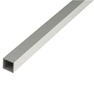 Perfil tubo cuadrado aluminio blanco 20x20 260 cm