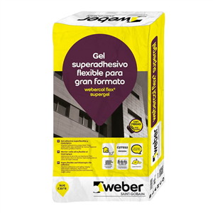 Mortero Cola Flexible Weber Flex 2 Multi Blanco 25kg - Brikum
